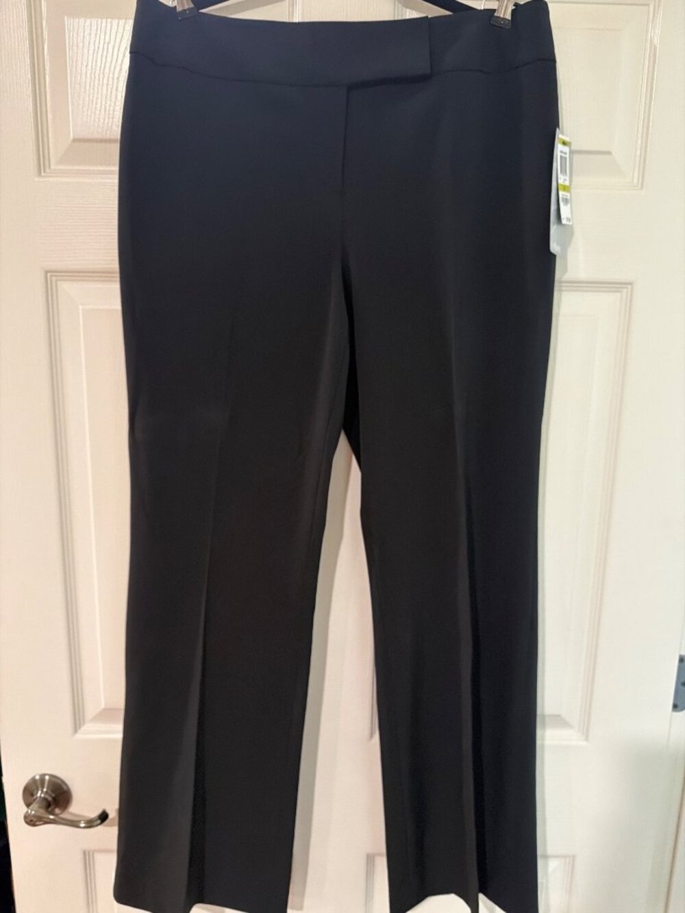 Alfani Womens Black Flare Pants Size 14 Modern Basics New With Tags